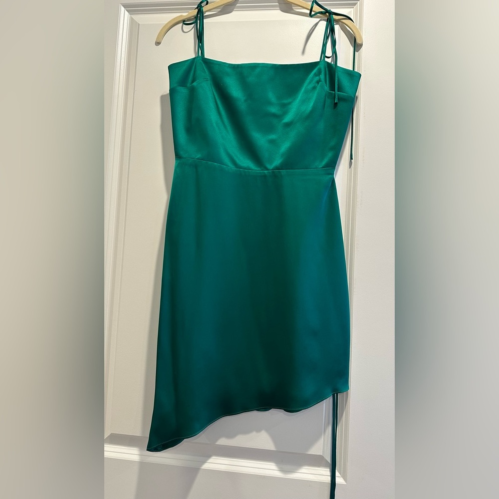 Amanda Uprichard Green Silk Dress